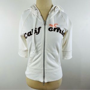 Hollister California 1/2 Sleeve Hoodie Size M